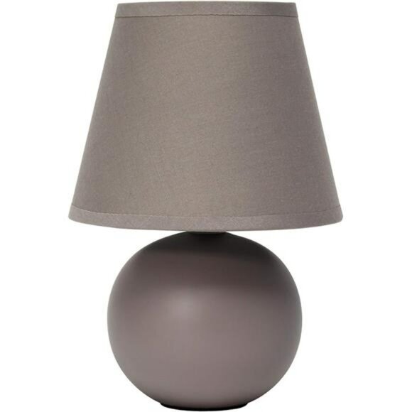 Mini Ceramic Table Lamp with Fabric Shade Small Desk Light for Bedroom Dorm - Picture 7 of 7
